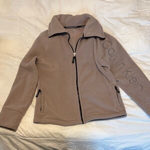 Calvin Klein Beige Taupe Fleece Jacket